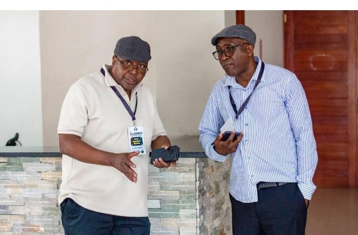 Prof. Sekelani Banda with Eng. Patrick Haambayi