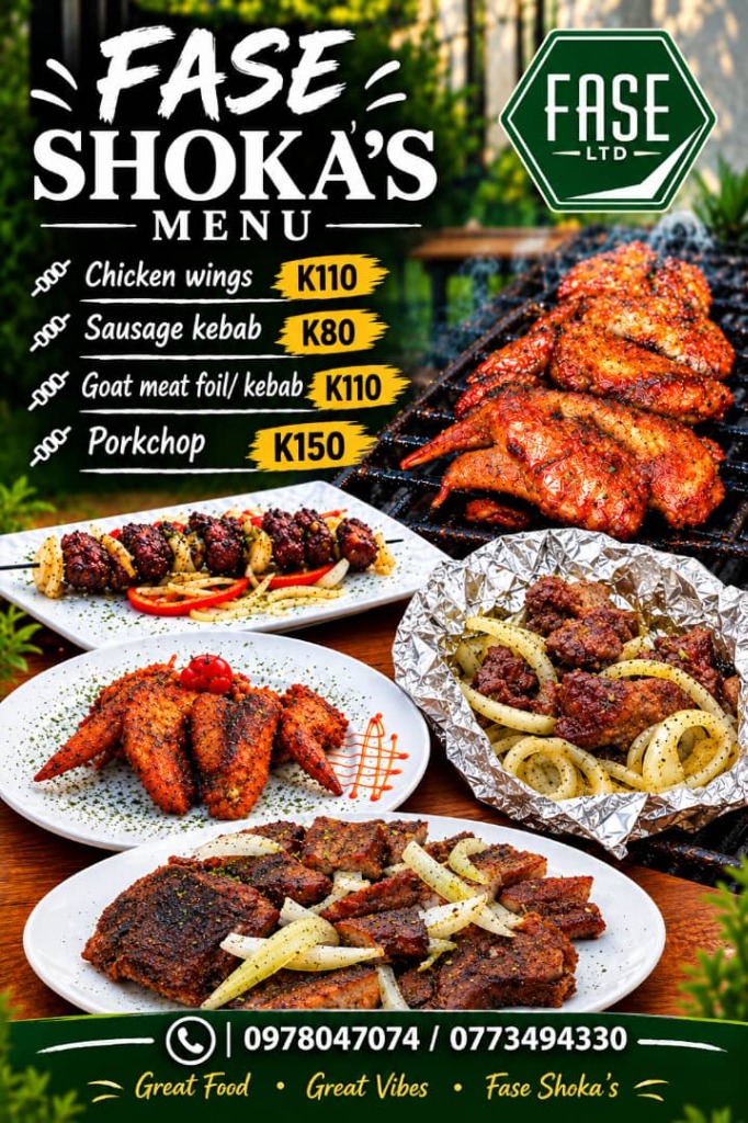 FASE Shoka's Menu Poster